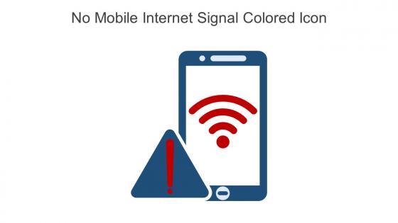No Mobile Internet Signal Colored Icon In Powerpoint Pptx Png And Editable Eps Format