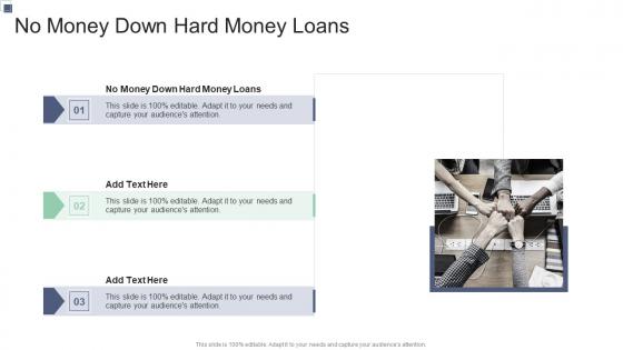 No Money Down Hard Money Loans In Powerpoint And Google Slides Cpb