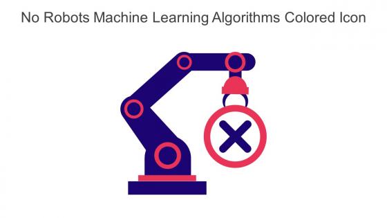 No Robots Machine Learning Algorithms Colored Icon In Powerpoint Pptx Png And Editable Eps Format