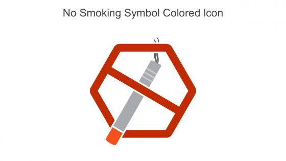 No Smoking Symbol Colored Icon In Powerpoint Pptx Png And Editable Eps Format