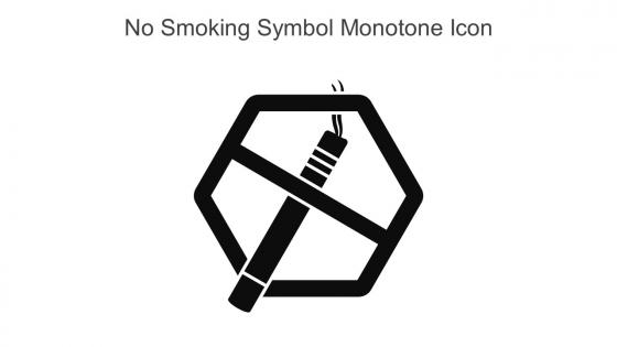 No Smoking Symbol Monotone Icon In Powerpoint Pptx Png And Editable Eps Format