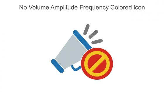 No Volume Amplitude Frequency Colored Icon In Powerpoint Pptx Png And Editable Eps Format