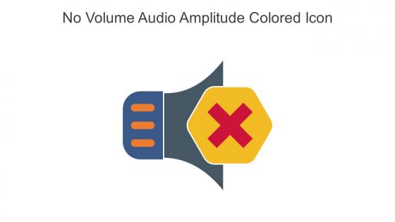 No Volume Audio Amplitude Colored Icon In Powerpoint Pptx Png And Editable Eps Format