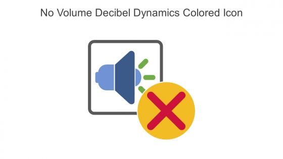 No Volume Decibel Dynamics Colored Icon In Powerpoint Pptx Png And Editable Eps Format