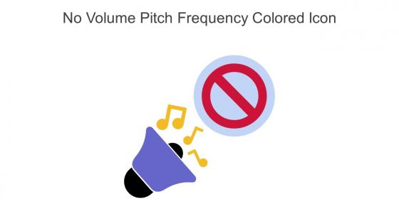 No Volume Pitch Frequency Colored Icon In Powerpoint Pptx Png And Editable Eps Format