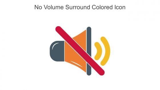 No Volume Surround Colored Icon In Powerpoint Pptx Png And Editable Eps Format