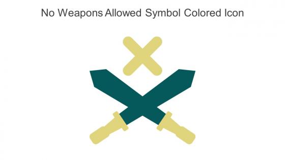 No Weapons Allowed Symbol Colored Icon In Powerpoint Pptx Png And Editable Eps Format