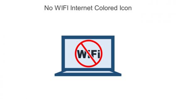 No WIFI Internet Colored Icon In Powerpoint Pptx Png And Editable Eps Format