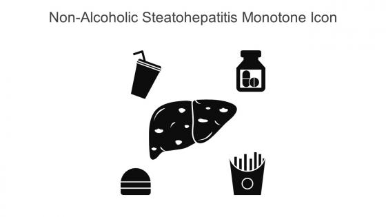 Non Alcoholic Steatohepatitis Monotone Icon In Powerpoint Pptx Png And Editable Eps Format