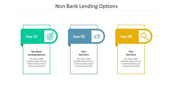Non bank lending options ppt powerpoint presentation gallery visuals cpb