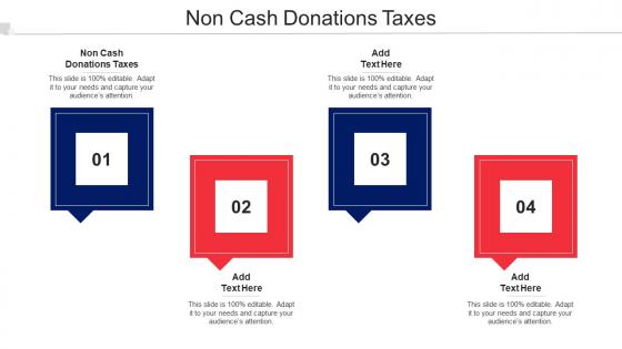 Non Cash Donations Taxes Ppt Powerpoint Presentation Summary Designs Cpb