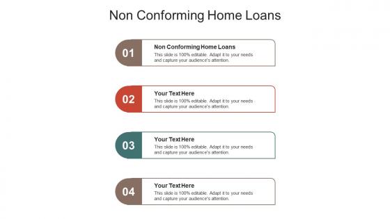 Non conforming home loans ppt powerpoint presentation model graphic tips cpb
