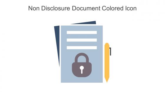 Non Disclosure Document Colored Icon In Powerpoint Pptx Png And Editable Eps Format