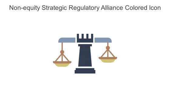 Non Equity Strategic Regulatory Alliance Colored Icon In Powerpoint Pptx Png And Editable Eps Format