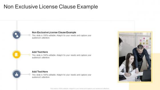 Non Exclusive License Clause Example In Powerpoint And Google Slides Cpb