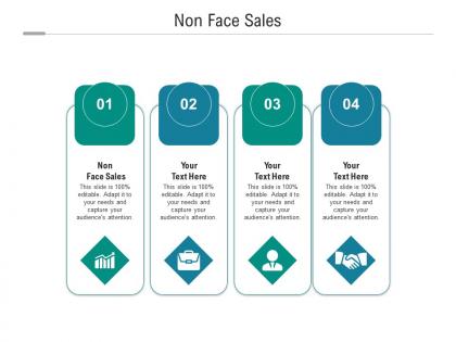 Non face sales ppt powerpoint presentation layouts infographics cpb