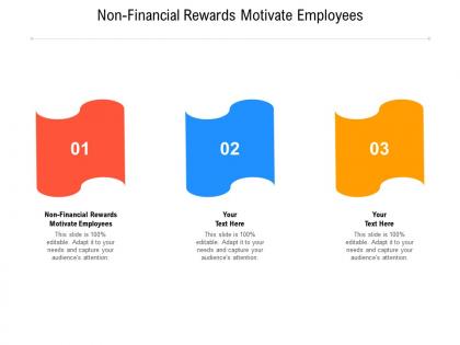 Non financial rewards motivate employees ppt powerpoint presentation summary background cpb