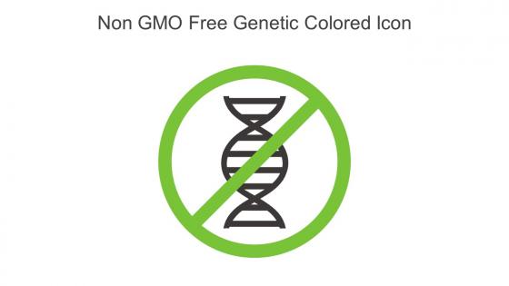 Non GMO Free Genetic Colored Icon In Powerpoint Pptx Png And Editable Eps Format