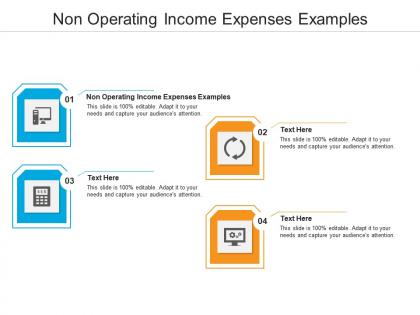 Non operating income expenses examples ppt powerpoint presentation outline deck cpb