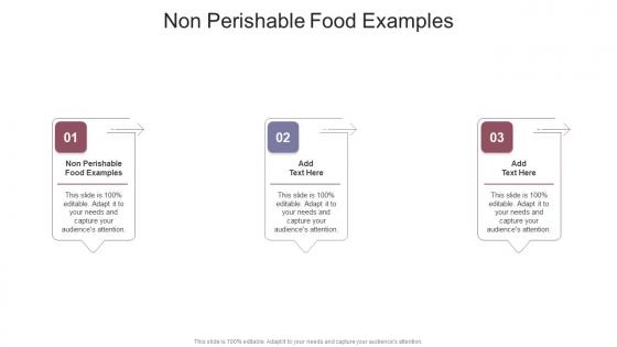 Non Perishable Food Examples In Powerpoint And Google Slides Cpb