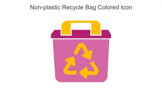 Non Plastic Recycle Bag Colored Icon In Powerpoint Pptx Png And Editable Eps Format