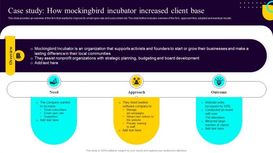 Non Profit Fundraising Marketing Plan Case Study How Mockingbird Incubator Increased Client Base