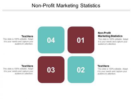 Non profit marketing statistics ppt powerpoint presentation ideas outline cpb