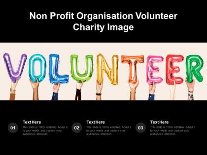 Non profit organisation volunteer charity image