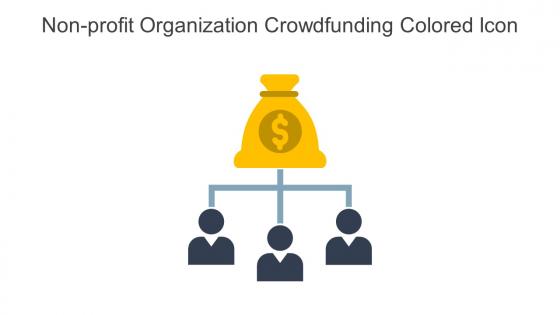 Non Profit Organization Crowdfunding Colored Icon In Powerpoint Pptx Png And Editable Eps Format