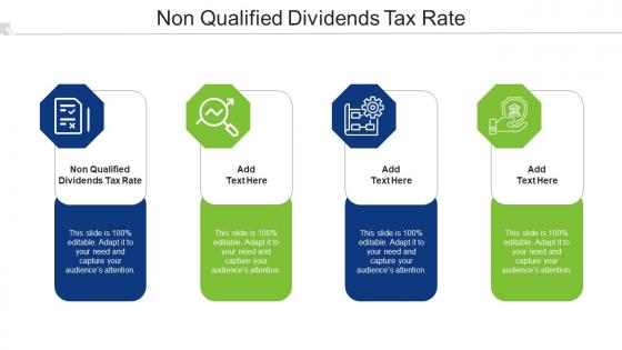 Non Qualified Dividends Tax Rate Ppt Powerpoint Presentation Summary Vector Cpb