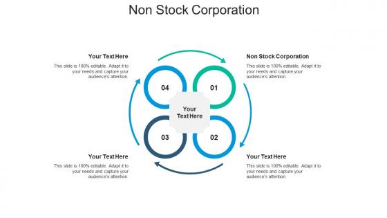 Non stock corporation ppt powerpoint presentation visual aids background images cpb