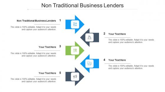 Non Traditional Business Lenders Ppt Powerpoint Presentation Outline Graphics Pictures Cpb