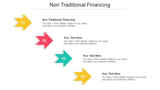 Non Traditional Financing Ppt Powerpoint Presentation Pictures Portfolio Cpb