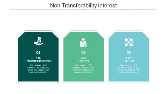 Non transferability interest ppt powerpoint presentation icon ideas cpb