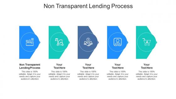 Non transparent lending process ppt powerpoint presentation icon infographics cpb