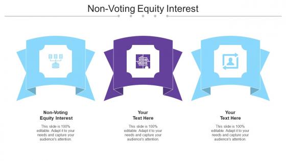 Non Voting Equity Interest Ppt Powerpoint Presentation Pictures Graphic Tips Cpb