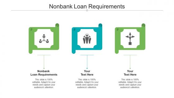 Nonbank loan requirements ppt powerpoint presentation file graphics example cpb