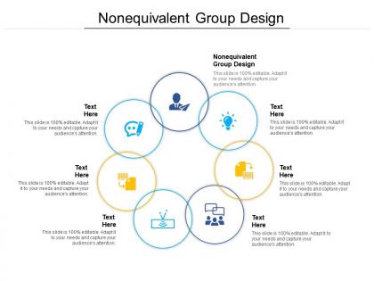 Nonequivalent group design ppt powerpoint presentation visual aids slides cpb
