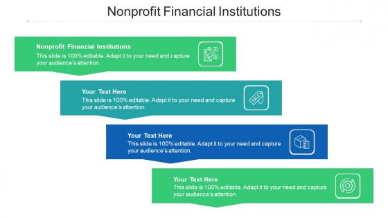 Nonprofit Financial Institutions Ppt Powerpoint Presentation Infographics Example Cpb