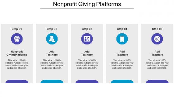 Nonprofit Giving Platforms Ppt Powerpoint Presentation Summary Portrait Cpb