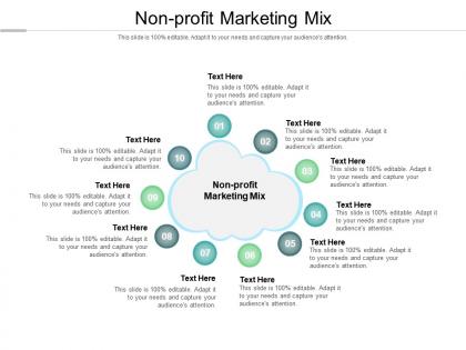 Nonprofit marketing mix ppt powerpoint presentation show themes cpb