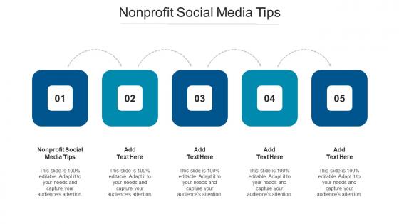 Nonprofit Social Media Tips Ppt Powerpoint Presentation Model Graphic Images Cpb