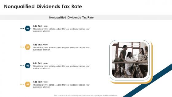 Nonqualified Dividends Tax Rate In Powerpoint And Google Slides Cpb