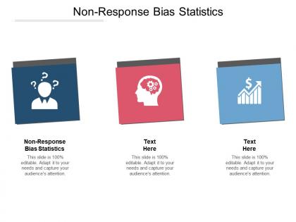 Nonresponse bias statistics ppt powerpoint presentation infographic template background cpb