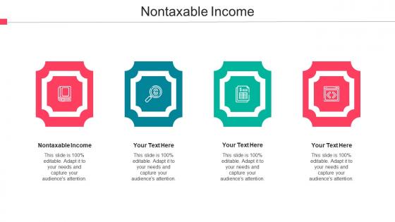 Nontaxable Income Ppt Powerpoint Presentation Icon Pictures Cpb