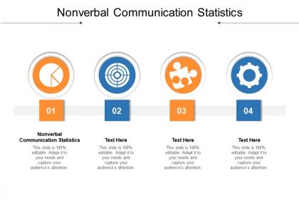 Nonverbal communication statistics ppt powerpoint presentation show icon cpb