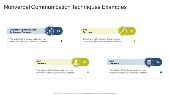Nonverbal Communication Techniques Examples In Powerpoint And Google Slides Cpb