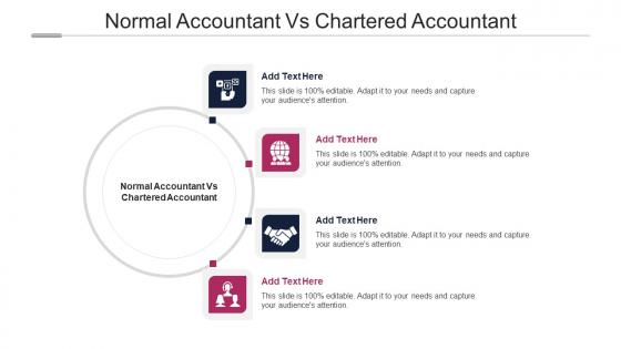 Normal Accountant Vs Chartered Accountant Ppt Powerpoint Presentation Ideas Display Cpb