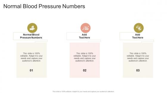 Normal Blood Pressure Numbers In Powerpoint And Google Slides Cpb