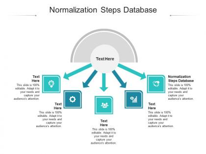 Normalization steps database ppt powerpoint presentation portfolio gridlines cpb
